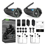 Intercomunicador Q8 Bluetooth Para Casco De Motocicleta 2pcs