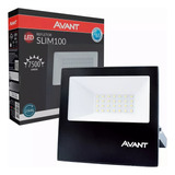 Refletor Holofote Slim Led 100w Luz Branca Ip66 Bivolt Avant