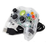 Control Para Xbox Clásico Alámbrico Genérico Cristal Transp.