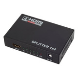 Splitter 1x4 Hdmi Hub Switch Amplificador Full Hd 1080p 3d 