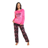 Pijama Polar Flannel Manga Larga Pantalón Sheyla 221 Mujer