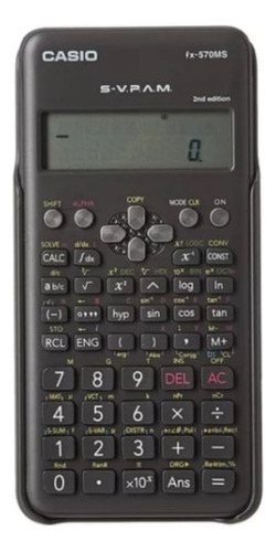 Calculadora Científica Casio Fx-570ms 2 Líneas - Color Negro