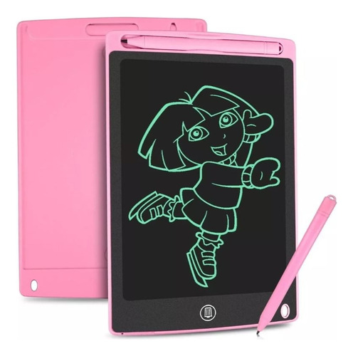 Tableta Dibujo Rosada Escritura Niños Automatic Pantalla Lcd