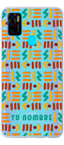 Funda Para Zte Tribal Étnico Abstracto Con Nombre