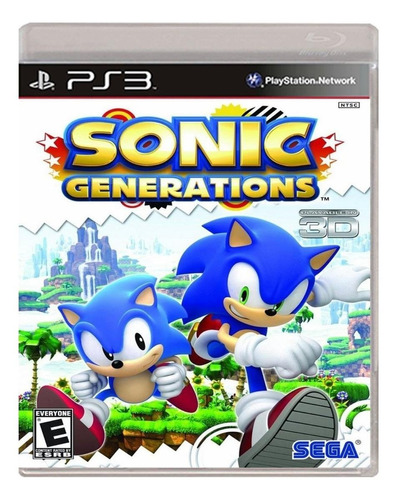 Sonic Generations Standard Edition Sega Ps3 Físico Original