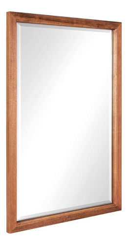 Espejo De Pared Decorativos Diseño Madera 64x34cm Hogar Dec
