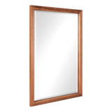 Espejo De Pared Decorativos Diseño Madera 64x34cm Hogar Deco