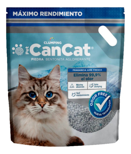 24 Kg Piedras Sanitarias Cancat Bentonita Aglomerante 