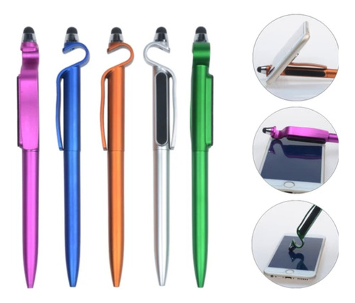 12 Pluma Punta Touch Stylus Pantalla+soporte Celular Tablet 