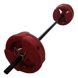 Combo Kit Barra Body Pump 20kg - 4 Discos 5kg Fitness Gym