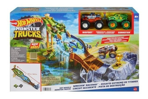 Pista De Juguete Hot Wheels Monster Truck Desafio Extremo Color Multicolor