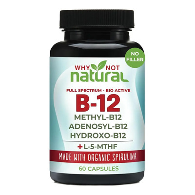 Vitamina B12 Adenosilcobalamina 5000mcg 60 Cápsulas Veganas Sin Sabor | Envío gratis