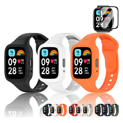 3 Correa Y Funda Mica Para Xiaomi Mi Redmi Watch 3 Active Color Group C | MercadoLibre