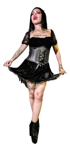 Vestido Lolita Goth Terciopelo Velvet Dress Aesthetic