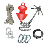 Kit Fondeo Para Kayak 20 Mts Ancla Plegable 1.5 Kg - Rocker