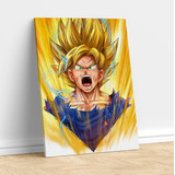 Cuadro Goku Dragon Ball Super Decorativo Modern Pieza Living