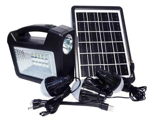 Kit Solar Portátil Panel +3 Lámparas Led + Linterna Oferta !