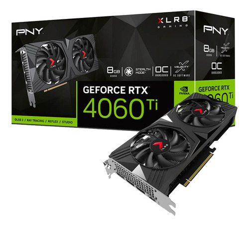 Tarjeta De Vídeo Pny Geforce Rtx 4060 Ti Verto Oc Gddr6 8gb