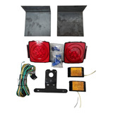 Kit Completo De Luces Led Remolque 12 V Calaveras Con Base