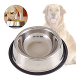 Comedouro E Bebedouro Inox Para Cachorros E Gatos 300 Ml