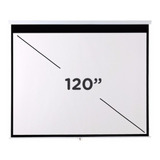 Pantalla Proyector 120 Pulgadas 16:9 Pared Techo Retractil 