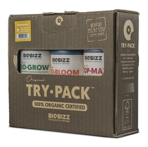 Trypack Indoor 250ml C/u - Biobizz Con Envio Gratis