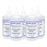  Kit 5 Álcool Isopropílico 99,8% Isopropanol 500ml Implastec