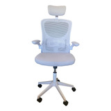 Silla De Escritorio Tcweb Escritorio Mesh Giratoria Ejecutiva Apoyabrazos Movible Y Apoyacabeza Ergonómica  Gris