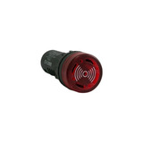 Buzzer Zumbador Luminoso Sonoro 24v Ac/dc Rojo Industrial