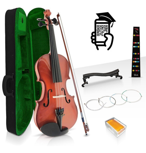 Violin Divarius Tiger 4/4 Estudiante Mate Color Brillo