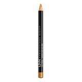 Lápiz Delineador De Ojos Nyx Professional Makeup Slim Eye Pencil Color Gold Shimmer