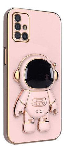 Funda Luxury Astronauta Para Samsung Galaxy A51 4g Rosa
