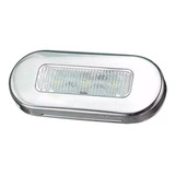 Luz De Cortesia 12v Led Branco Em Inox P/ Barcos E Lanchas