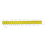 Modulo De Luz Led 50 X 16mm 2.4w Ambar Ds