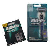 Kit Aparelho De Barbear Gillette Mach3 Sensitive