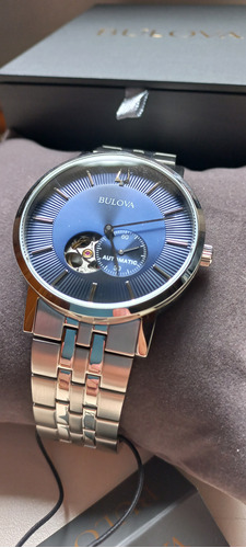 Relógio Bulova Automático Impecável 42mm Open Heart 