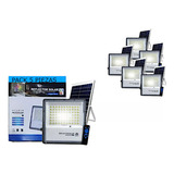 Reflector Solar 200w/2000w Led Control Remoto Ip66 5 Piezas