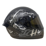 Casco Integral Ich 501sp Type Ngromate Gris Visor Humo