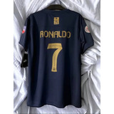 Camiseta Cristiano Ronaldo Al Nassr 7 2023 Azul Oscuro