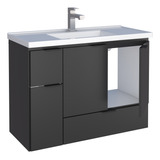 Mueble Para Baño En Madera Orquidea Colors 80 Negro 102463