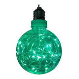 Lampara Alambre Led Decorativo 10cm 2w Verde A Pilas