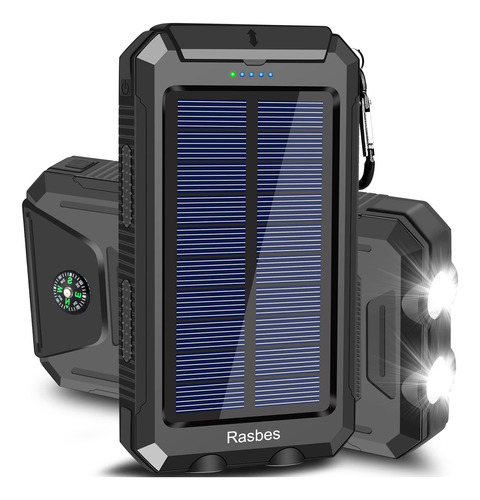 Rasbes Cargador Solar, Portatil De 38800 Mah Banco De Energi