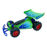 Coche Toy Story4 Radio Control 24cm Original Bateria Recarga Color Verde Con Azul