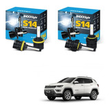 Kit Lâmpadas Led H11 Milha E H16 Drl Jeep Compass 6000k