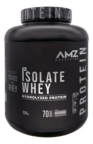 Proteina Amz Isolate Whey 5lbs 2.3kg 70 Serv Los Sab Natural