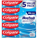 Colgate Max Fresh Con Tiras Para Blanquear El Aliento, Cool 