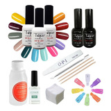 Kit Esmaltes Semipermanente Tejar + Kit Removedor