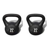 Set Par De Pesas Rusas Kettlebell 20kg Entrenamiento