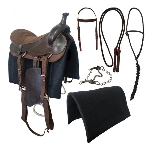 Cela Americana Tradicional Sela Cavalo Completa + Kit Oferta