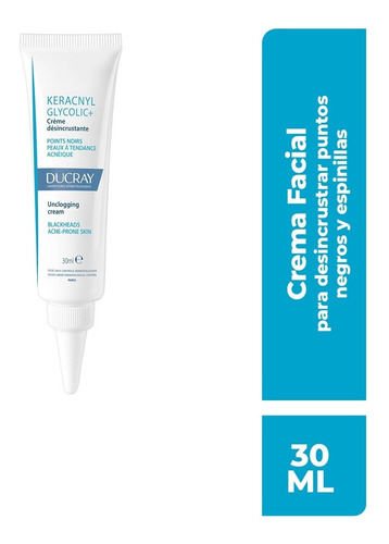 Ducray Keracnyl Glycolic+ Crema Desincrustante 30ml